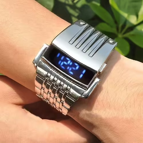 Digital LED Steel Watch