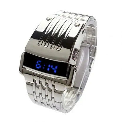 Digital LED Steel Watch