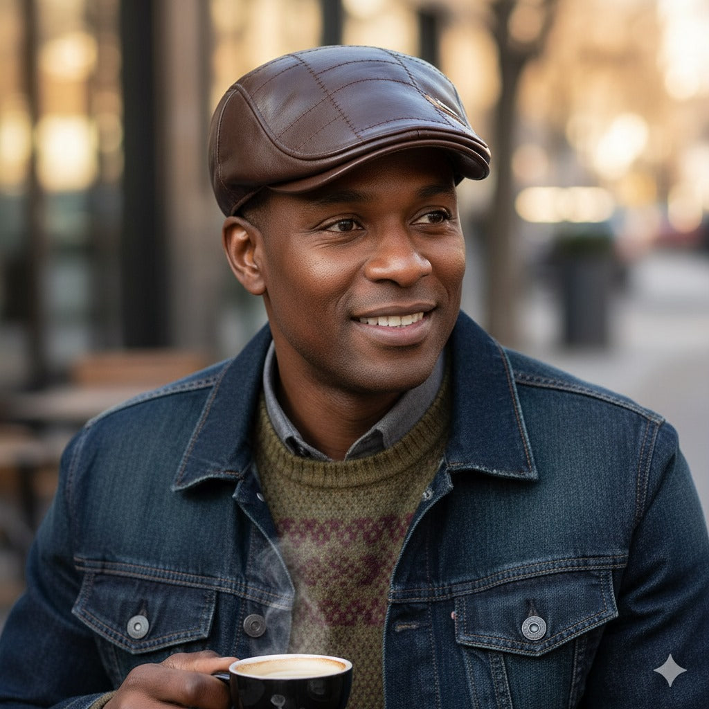 Classic Leather Beret