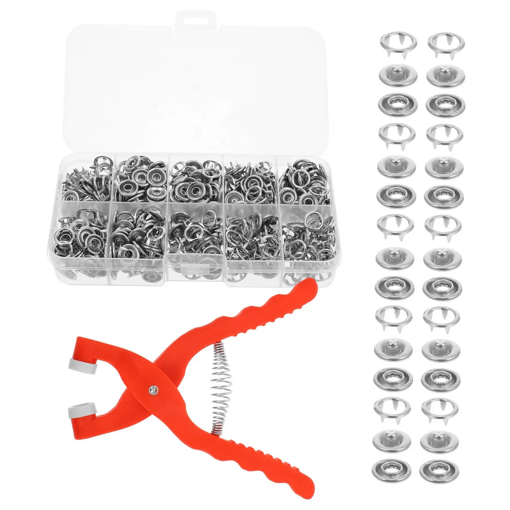 100pcs Snap Button Kit with Tool